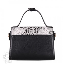 Сумка женская кожаная 23010G black white Vitelli Grassi/30