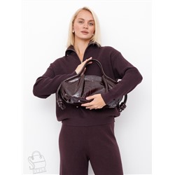 Сумка женская кожаная 1473-2Y d.purple Polina&Eiterou  в Новосибирске