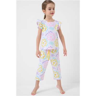 Пижама трикотажная для девочек PLAYTODAY, 1240909