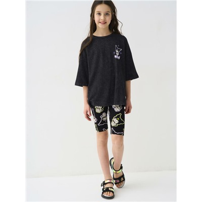 Брюки трикотажные для девочек (легинсы укороченные), 2 пары в комплекте