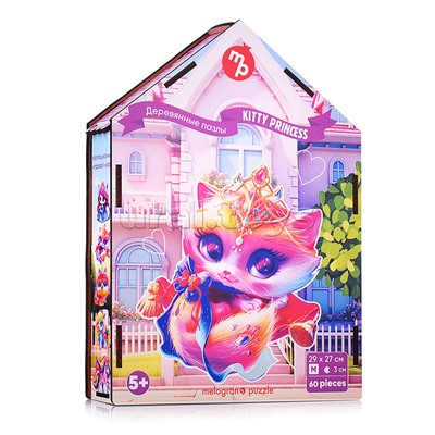 Пазлы 60 "Кошечка принцесса" Collection ANIMALS.