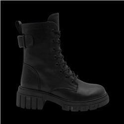 Ботинки из натуральной кожи Р-046-1 черные