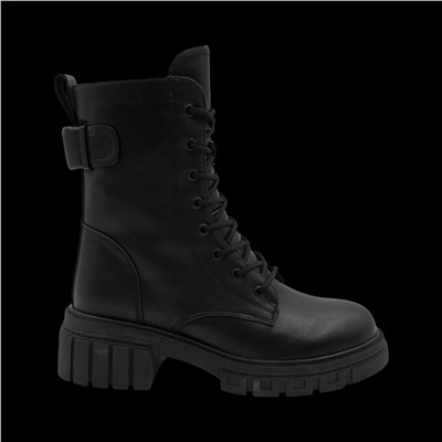 Ботинки из натуральной кожи Р-046-1 черные