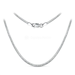 Цепь из серебра родированная - 40 см 5249R149452L40