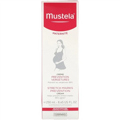 Mustela, крем для предотвращения растяжек, 250 мл (8,45 жидк. унции)