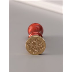 Печать для сургуча с пластиковой ручкой «Буква D на вензеле», 2.5×2.5×6.3 см