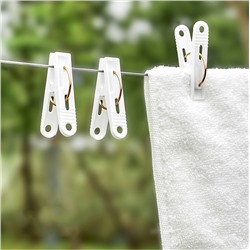 Набор бельевых прищепок 20 шт. БЕЛЫЕ