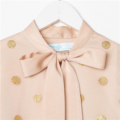 Платье детское KAFTAN горошек, рост 122-128 см