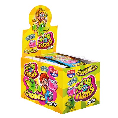 Взрывная карамель с игрушкой и татуировкой "Приколисты. Жми Меня" 1г*30шт