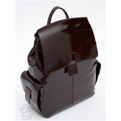 Рюкзак женский кожаный 18337-8 coffee Polina&Eiterou  в Новосибирске