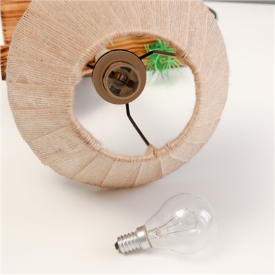 Настольная лампа с часами «Дом» Е14 15 Вт 19×18×35 см