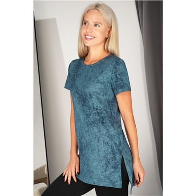 Женская удлиненная футболка с разрезами Happyfox