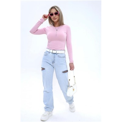 Лонгслив лонг_и (Розовый)