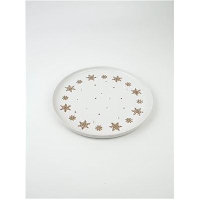 Блюдо новогоднее «Снежная сказка», d=27.3 см, ручная работа