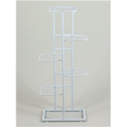 Подставка для цветов Greengo, 6 полок, 44×22×105 см, напольная, металл, белая
