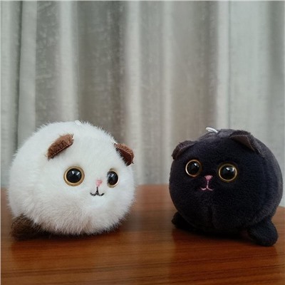 Брелок на сумку, рюкзак, ключи очаровательная игрушка Котик-хвостик 10x10x8см