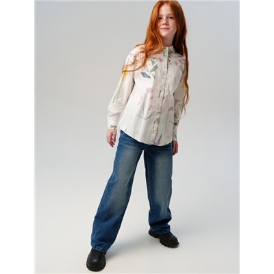 Рубашка текстильная для девочек