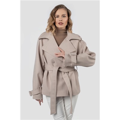 01-12223 Пальто женское демисезонное (пояс)