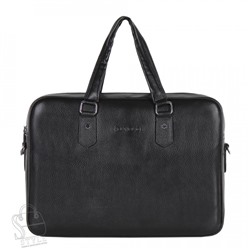 Портфель мужской кожаный 66239H black Heanbag