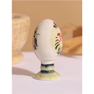 Фигурка керамика «Яйцо на ножке. Пасха», гжель, 9.5 см, МИКС