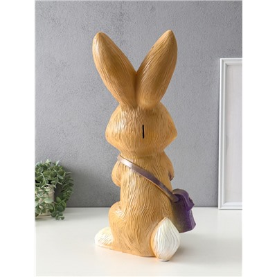 Копилка для денег «Заяц почтальон», гипс, 53×25×27 см