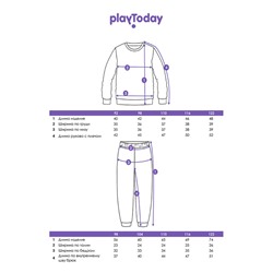 Комплект трикотажный для девочек: толстовка, брюки