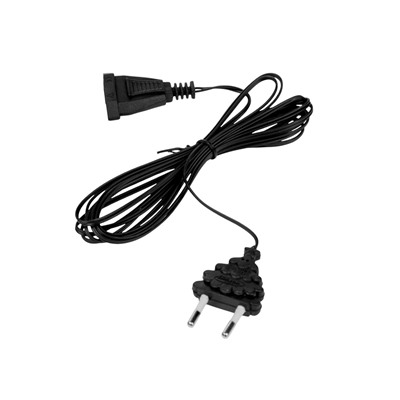 Удлинитель для комнатных гирлянд, 3 м, тёмная нить, УМС-вилка