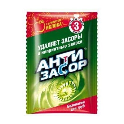 Антизасор Средство гранулированное для удаления засора в трубах с ароматом яблока 70 гр