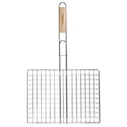 Решётка - гриль для рыбы maclay, 25×34 см, нержавеющая сталь, для мангала