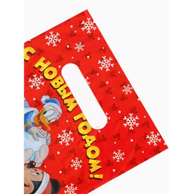 Пакет подарочный, полиэтилен, «С Новым годом», 20×30 см