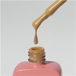 Гель лак для ногтей, однотонный, трехфазный, 10 мл, LED/UV, коричневый (218)