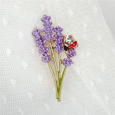 Брошь Лаванда / 3861 /уп 36/