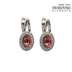 Серьги с кристаллами Swarovski