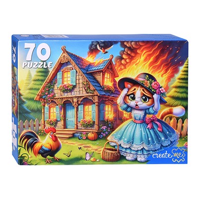 Пазлы 70 "Кошкин дом"