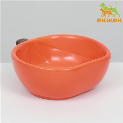 Миска керамическая для грызунов «Тыква» 10×10×4.3 см