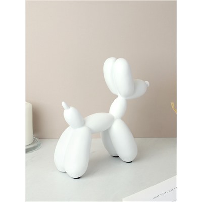 Статуэтка Собака 20х19 см / A26-Q1923E /уп 18/белая