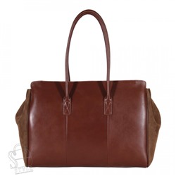 Сумка женская кожаная 1356THAA brown Polina&Eiterou