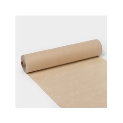 Бумага для выпечки марка «П», подпергамент, 38 см×100 м, плотность 45 г/м², бежевая