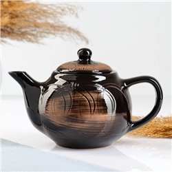 Чайник заварочный «Уют», с вкладышем, 1 л / 14×15.5 см, коричневый