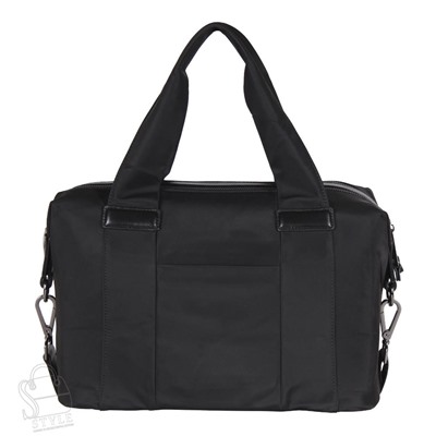 Сумка дорожная кожаная 916135-50M black Polina&Eiterou
