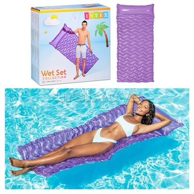 Матрас для плавания «Волна», 229 х 86 см, цвета МИКС, 58807EU INTEX