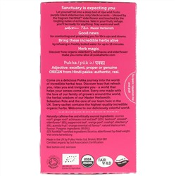 Pukka Herbs, Elderberry & Echinacea, 20 Fruit Tea Sachets, 1.41 oz (40 g)