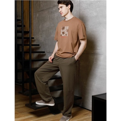 Свободная футболка  с авторским принтом