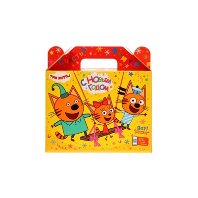 Сладкий новогодний подарок «Три кота, b34», детский, 900 г