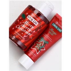 Подарочный набор косметики New Year Collection, гель для душа, крем для рук, пилочка, красный, URAL LAB