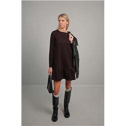 Женское платье трапеция из футера Happyfox