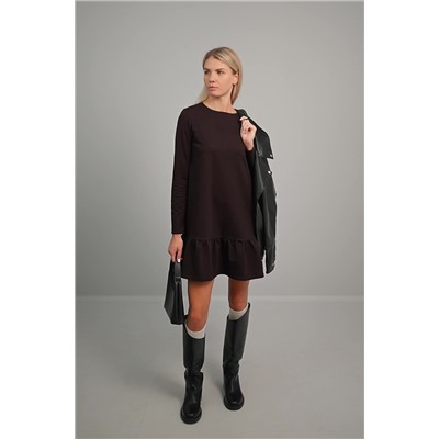 Женское платье трапеция из футера Happyfox