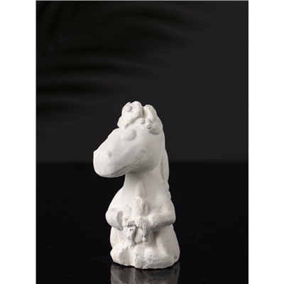 Фигурка для росписи «Лошадка с косой», гипс, 9×5×5 см