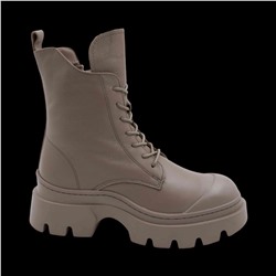 Ботинки из натуральной кожи на меху 6700-2 серые