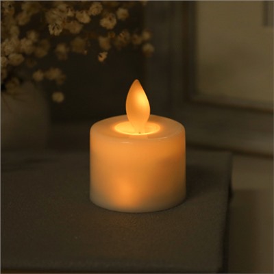 Свеча светодиодная подвижный фитиль 2,5 см / 223-sv /уп 24/960/  (Бежевый)